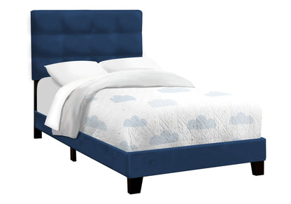 Transitional Upholstered Bed Frame and Headboard