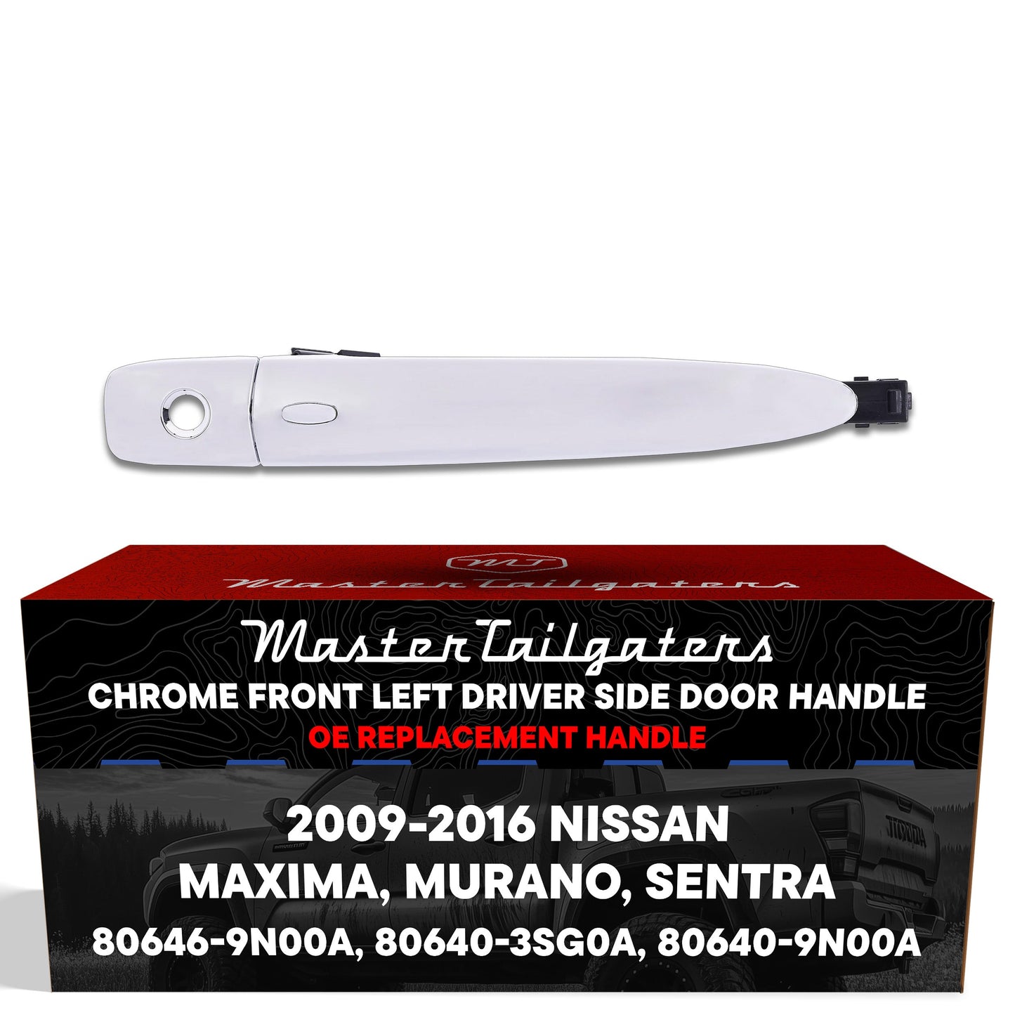 Door handle chrome front left driver side Nissan Maxima Murano Sentra Master Tailgaters on Tampa Home & Garden Store