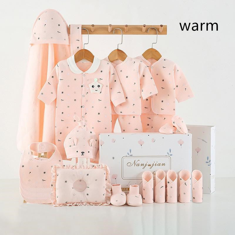 Newborn baby clothes thin suit gift box in pink with star print, 8pc set by Sell My Stuff on Tampa Home & Garden Store