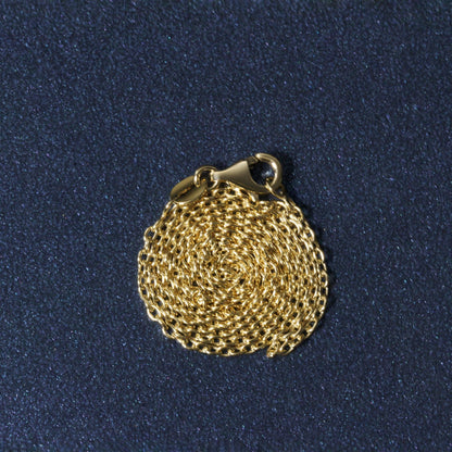 14k yellow gold round cable link necklace 1.5mm, polished chain with lobster clasp on Tampa Home & Garden Store