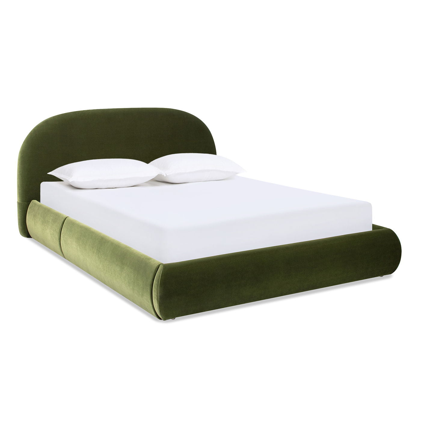 Archie Puffy Upholstered Platform Bed and Frame