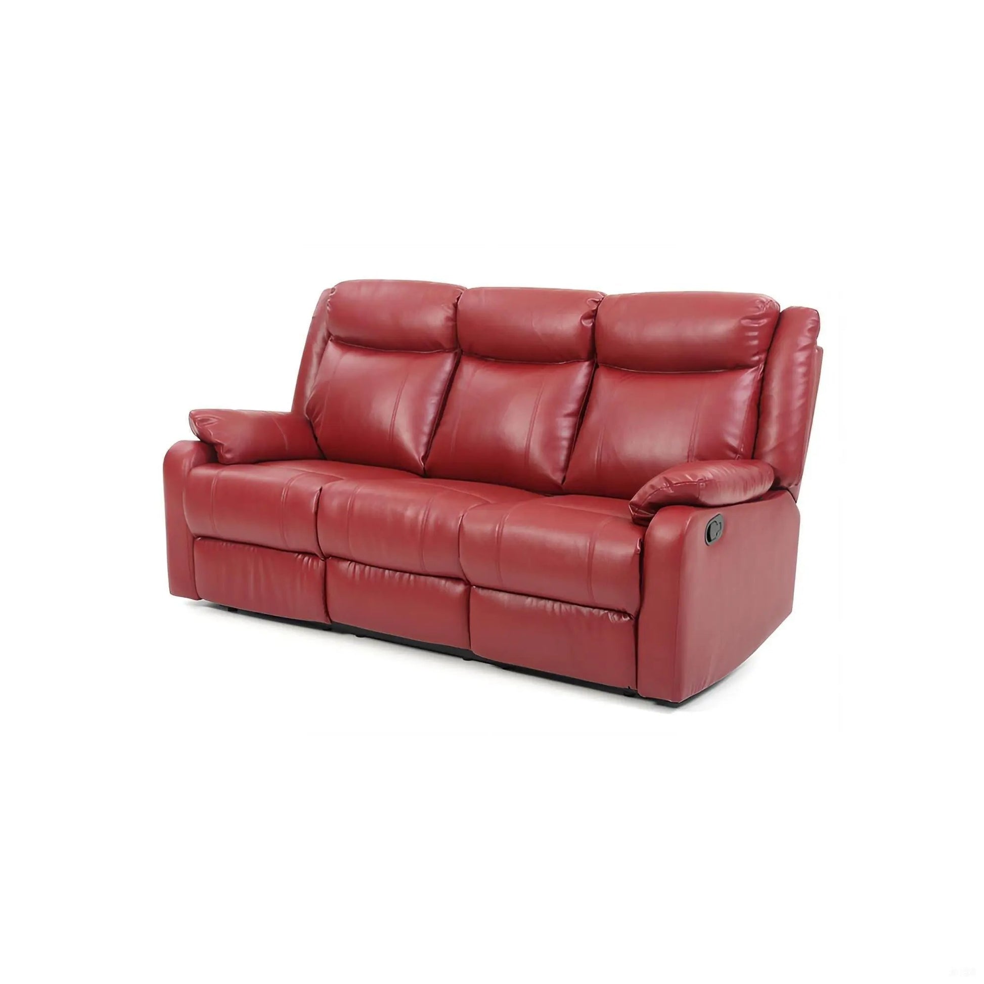Contemporary three seater reclining sofa in red leather by Unique Piece Furniture on Tampa Home & Garden Store