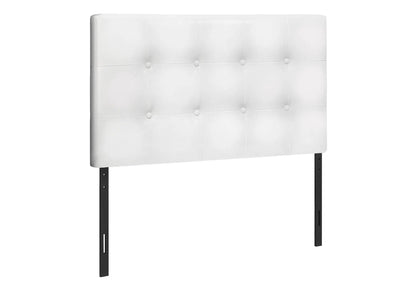 Twin size upholstered headboard white tufted with buttons by Unique Piece Furniture on Tampa Home & Garden Store