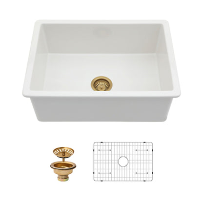 The Dual Mount Ceramic Single Bowl Kitchen Sink