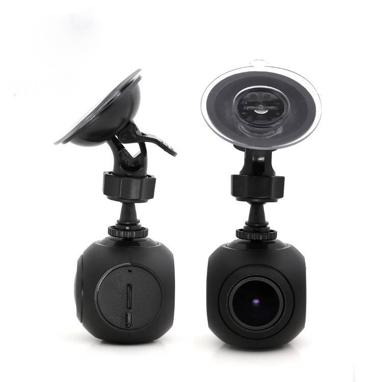 Two black mini WiFi car dash cams with suction mounts, 1080P front/rear lenses on Tampa Home & Garden Store