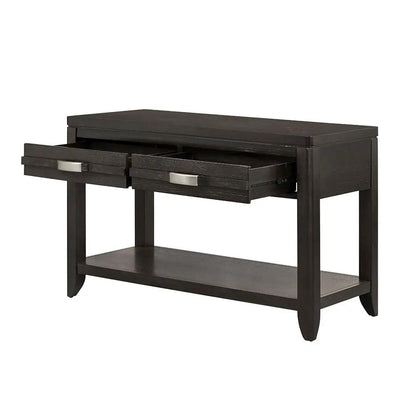 Elegant Wood End Table with Drawer and Shelf
