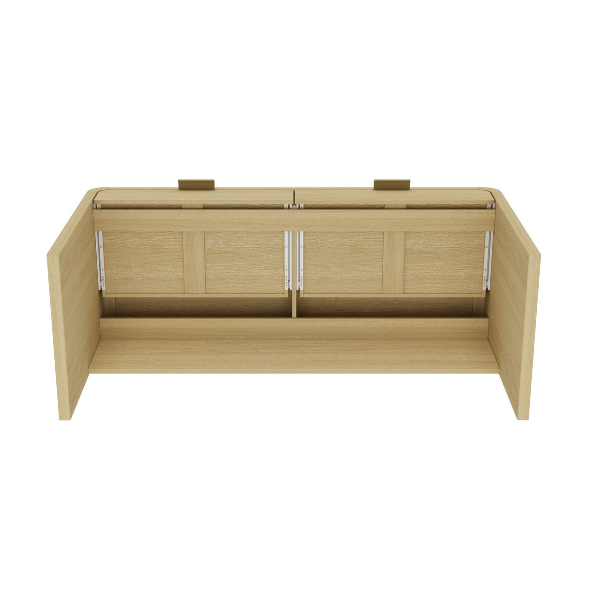 Oak office desk with two drawers in modern Grace style by HouseOfZazla on Tampa Home & Garden Store