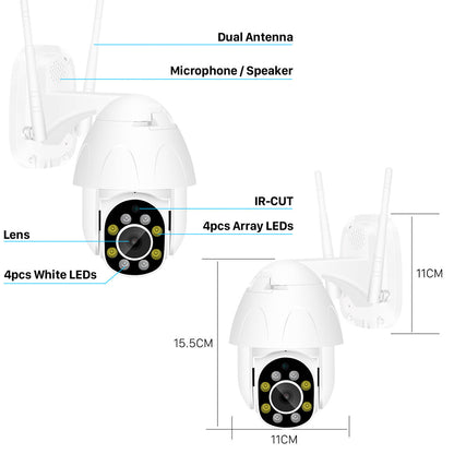 Outdoor waterproof graffiti surveillance camera by Sell My Stuff with dual antennas and lens on Tampa Home & Garden Store