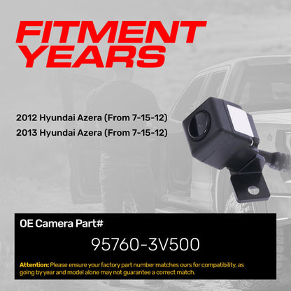 OE backup camera Master Tailgaters for Hyundai Azera (2012-2013) 95760-3V500 on Tampa Home & Garden Store