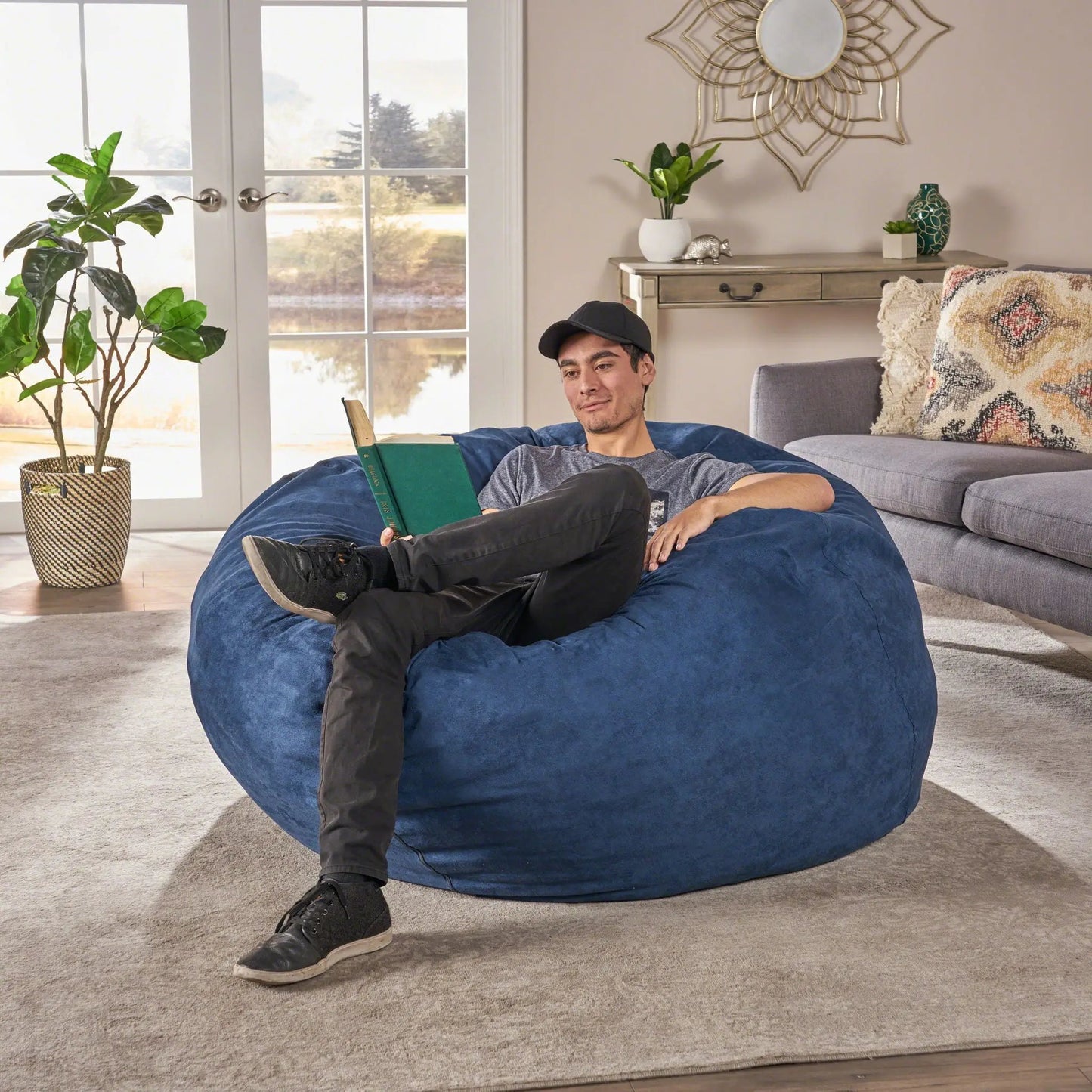 Comfortable Shredded Foam Bean Bag Chair Cover