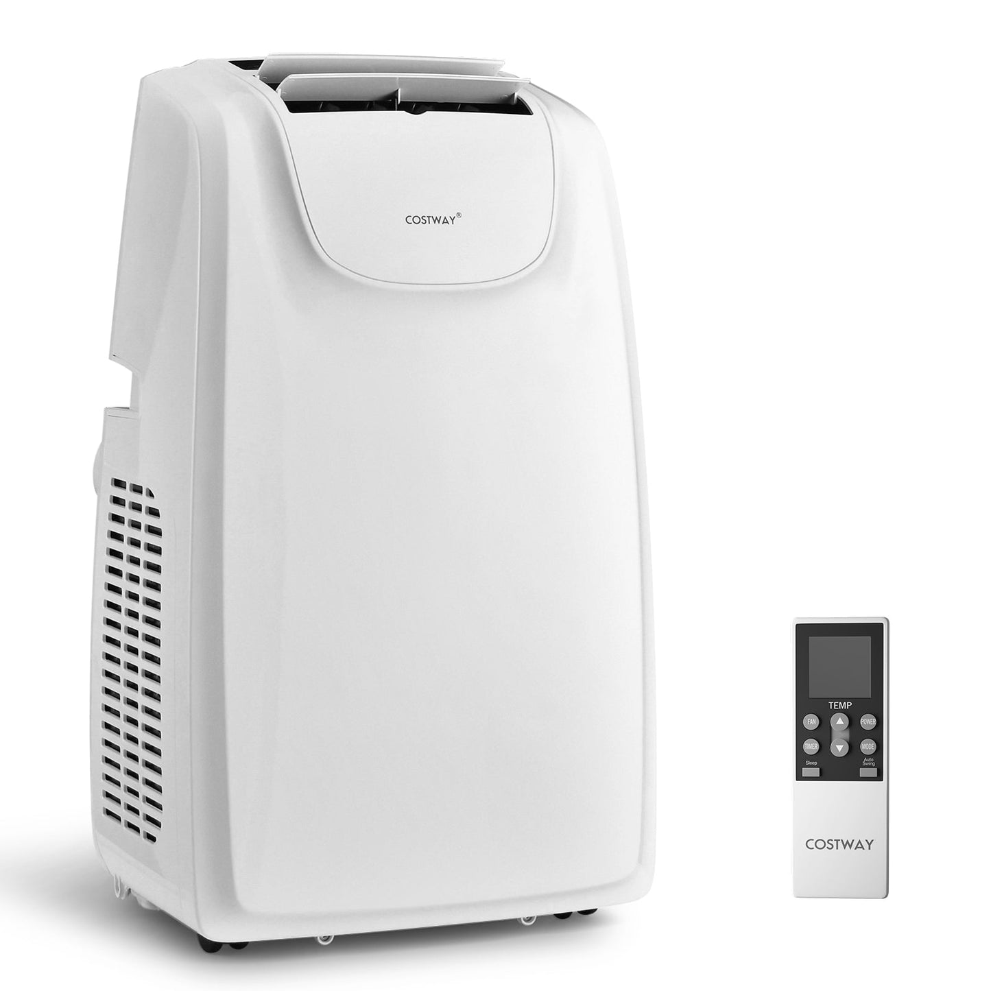Aire acondicionado portátil de manguera doble de 12000 BTU con control remoto - Blanco