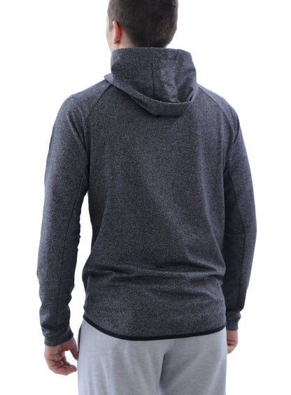 All-Day Comfort Hooded Sweatshirt Slim Fit, SCR Sportswear men's heather charcoal hoodie on Tampa Home & Garden Store