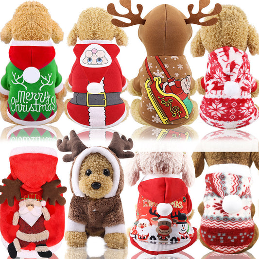 Pet Zen dog clothes set of 8 festive Christmas outfits for dogs on Tampa Home & Garden Store