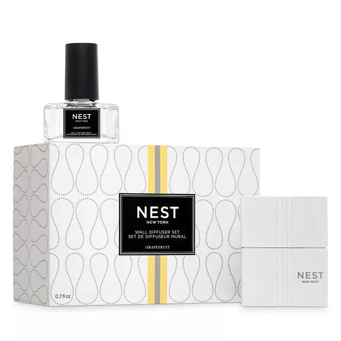 Nest New York Grapefruit reed diffuser set 0.7 oz bottle with black cap and 3-piece box on Tampa Home & Garden Store