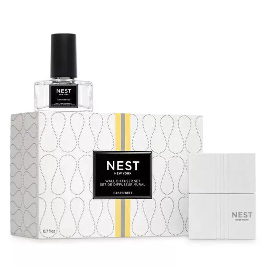 Nest New York Grapefruit reed diffuser set 0.7 oz bottle with black cap and 3-piece box on Tampa Home & Garden Store