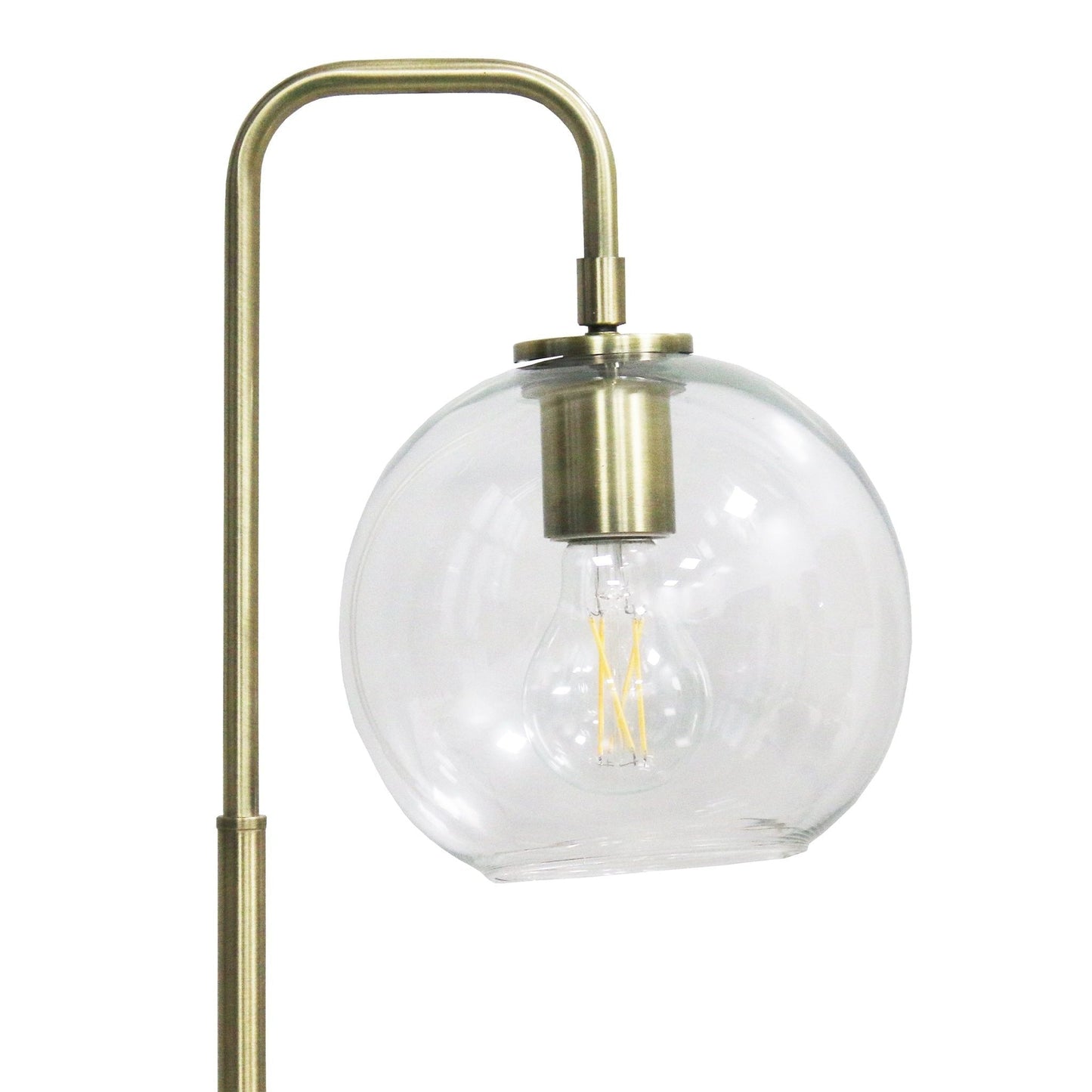 Luxeray Globe Arched Table Lamp, bronze finish, clear glass globe, HouseOfZazla on Tampa Home & Garden Store