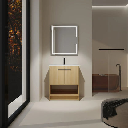 Modern Bathroom Vanity with Ceramic Sink