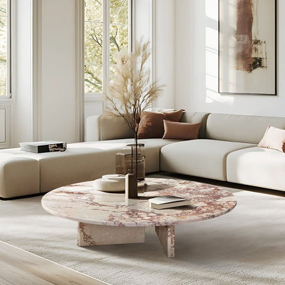 Luxury Marble Coffee Table With Unique Veining