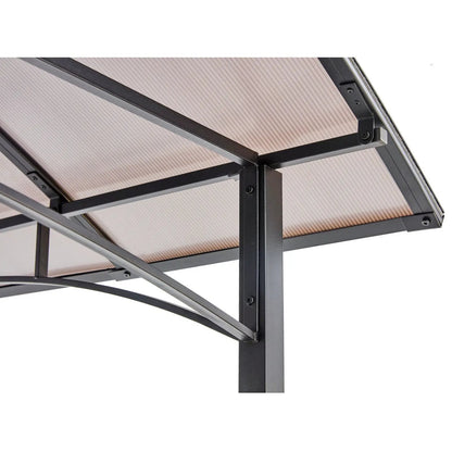 Grill Gazebo 8x5ft Canopy Bbq Shelter Black