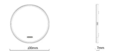FLIPSTYLEZLLC wireless charging pad, circular 100mm dia, white, 7mm thick, fast charge on Tampa Home & Garden Store