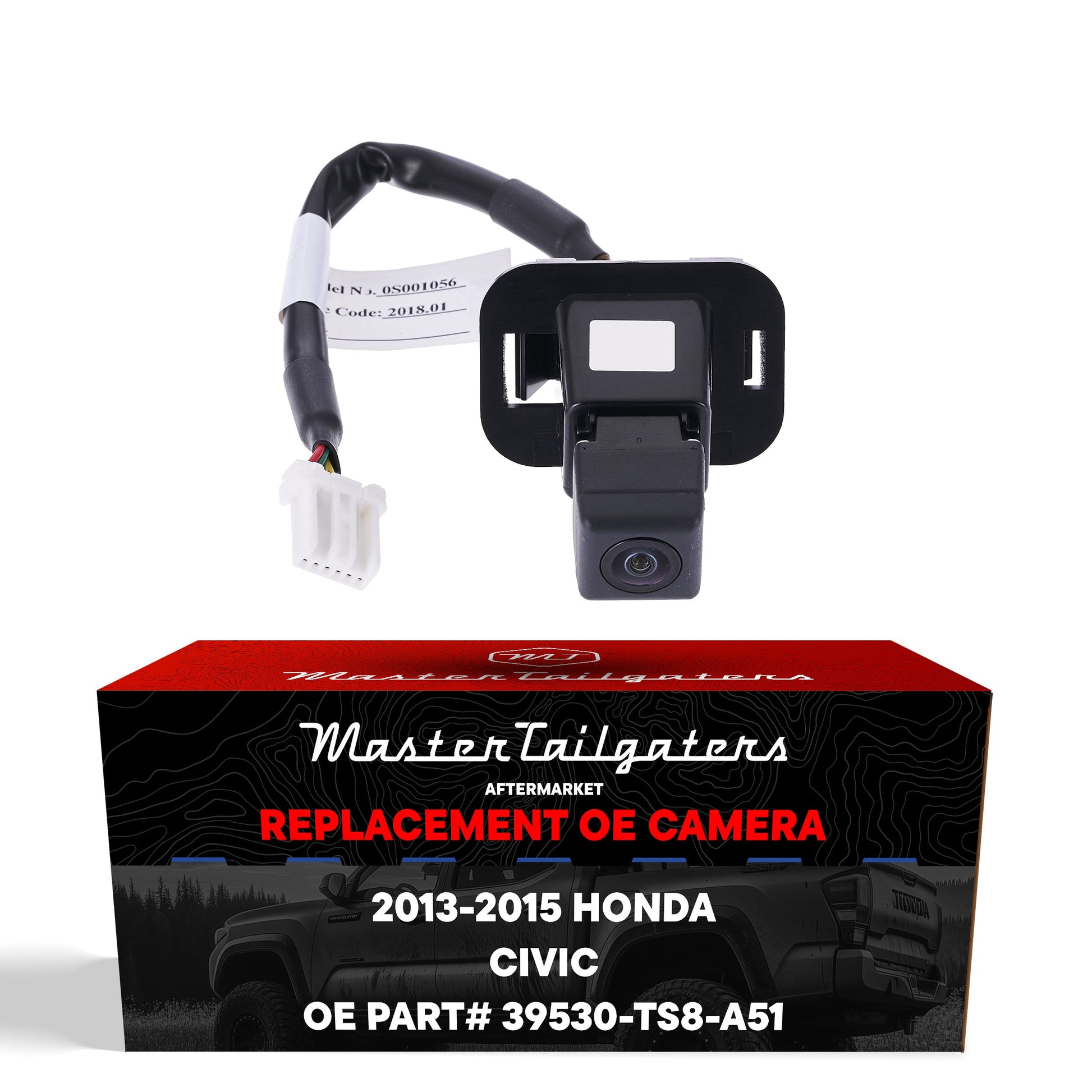 Master Tailgaters Honda Civic OEM backup camera for 2013-2015 black housing white connector on Tampa Home & Garden Store