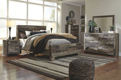 Derekson Panel Bedroom Set with Butcher Block