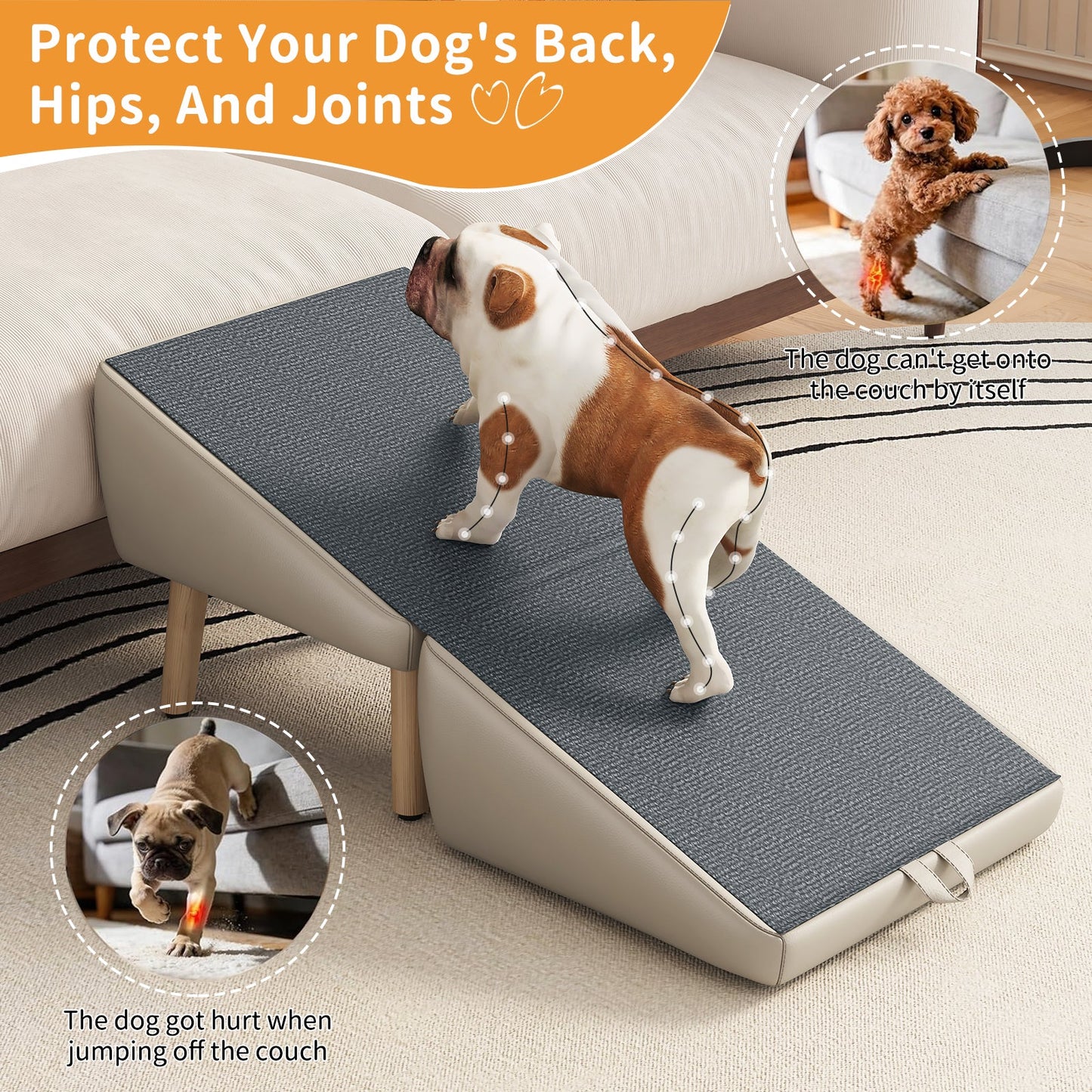 Foldable Wooden Pet Steps for Small Dogs and Cats