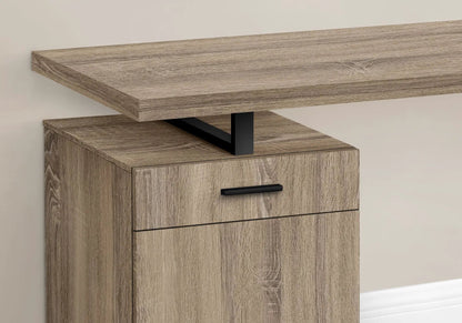 Computer Desk With Left and Right Setup Storage