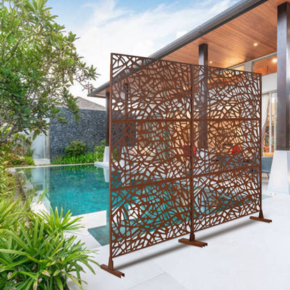 Freestanding Decorative Privacy Screen for Patio