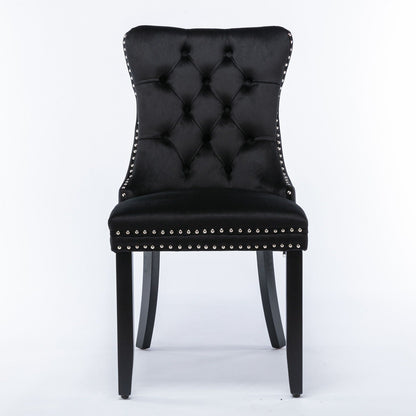 Nikki High End Tufted Dining Chair Set of Two