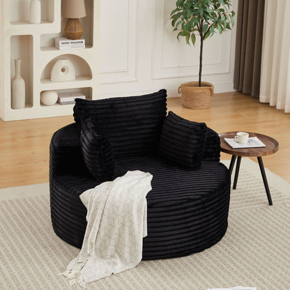 Modern single sofa with a backrest pillow