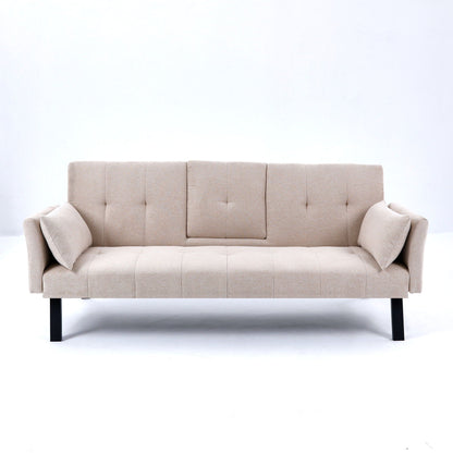 Compact Foldable Sofa Bed and Cup Holder