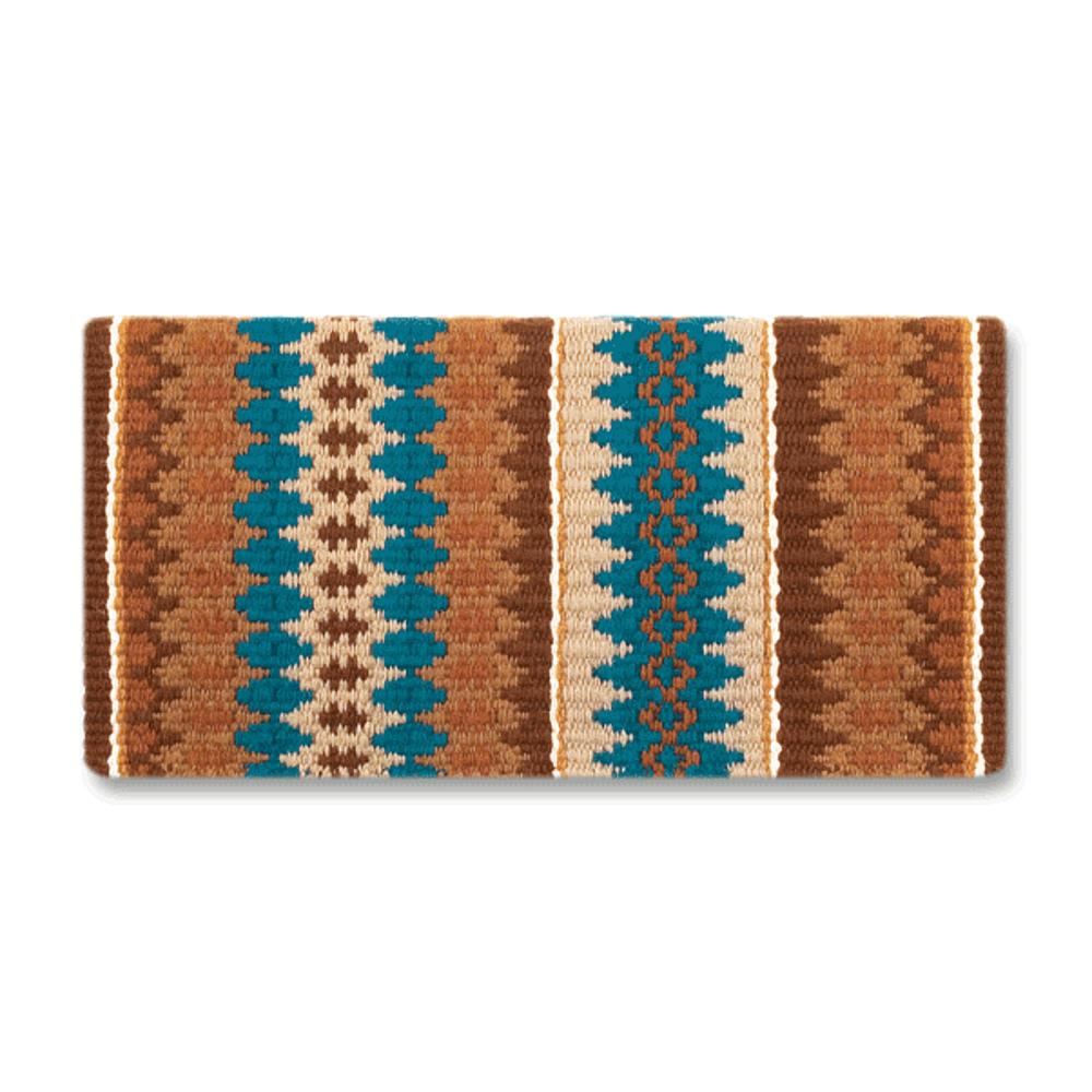 Mayatex 1455-18 Manta Lana New Nova 38x34 TEAL TURQ MARRÓN