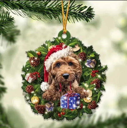 Car Pendant Sleeping Dog Angel Decor Hanging
