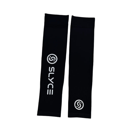 Signature Performance Sleeves by Slyce Sport, black compression sleeves with logo, set of 2 on Tampa Home & Garden Store