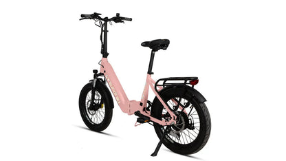 META20 1.0 City Model electric bike pink with rear rack on Tampa Home & Garden Store on Tampa Home & Garden Store