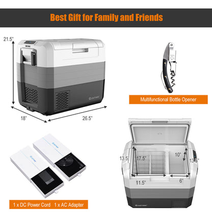 58 Quart Portable Car and Camping Cooler Fridge
