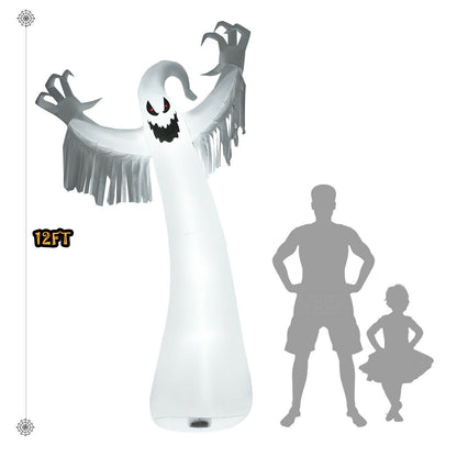 12ft DirectDeals Halloween inflatable ghost with blower and LED lights on Tampa Home & Garden Store