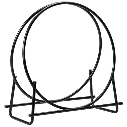 40-inch Tubular Steel Firewood Storage Rack