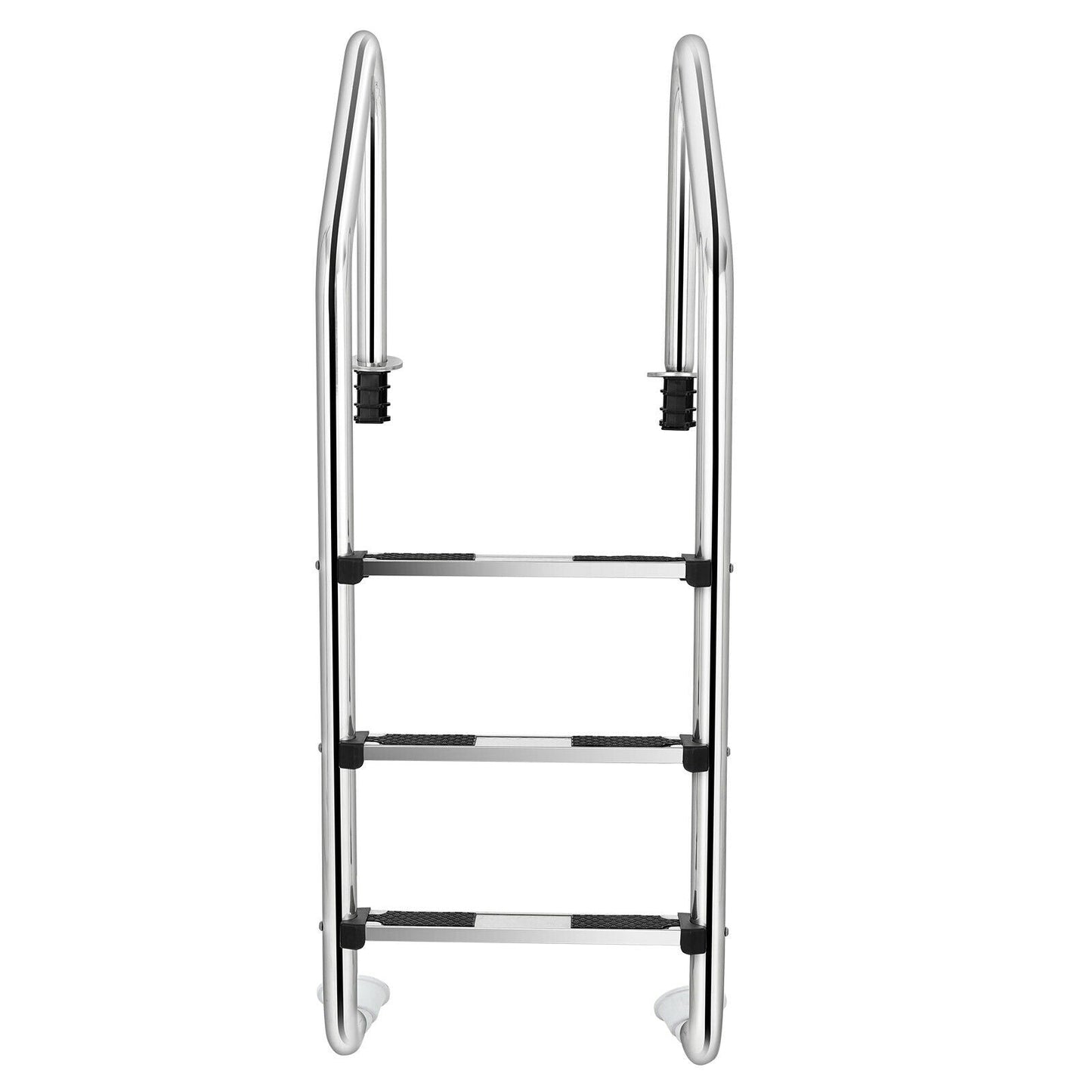 Escalera de Acero Inoxidable de 3 Peldaños para Piscina con Peldaños Antideslizantes