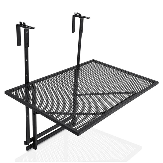 Railing Folding Table with 5-Level Adjustable Heights - Tampa Home & Garden Store