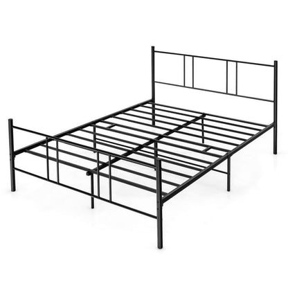 Base de cama tipo plataforma tamaño Full/Queen con cabecera alta - Tamaño Full