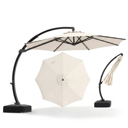 11 ft Cantilever Patio Umbrella Base and Rotation