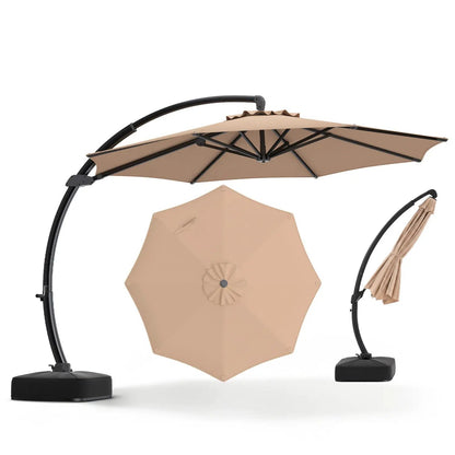 11 ft Cantilever Patio Umbrella Base and Rotation