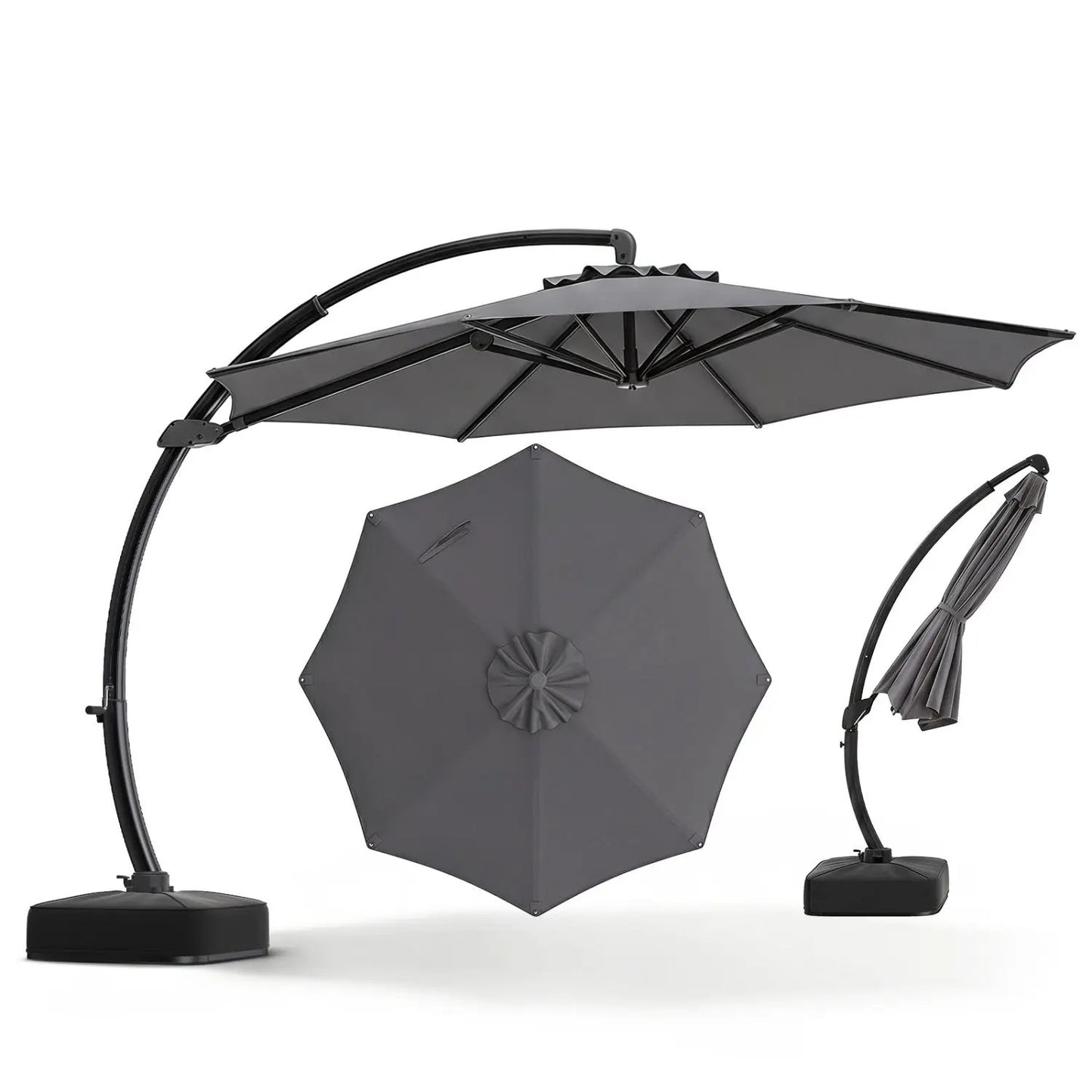 11 ft Cantilever Patio Umbrella Base and Rotation