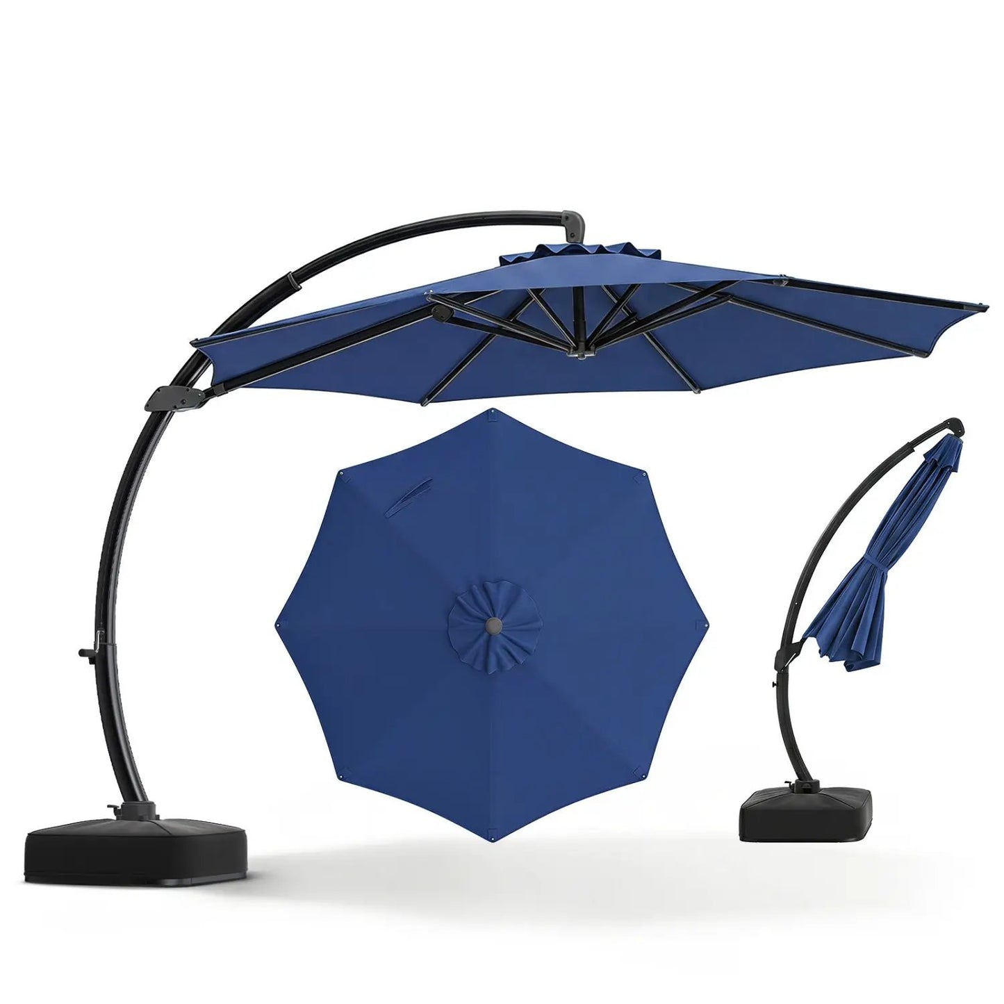 11 ft Cantilever Patio Umbrella Base and Rotation