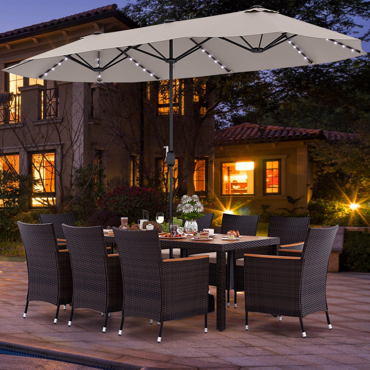 Twin Size Platform Bed Frame with Headboard DirectDeals outdoor patio dining on Tampa Home & Garden Store