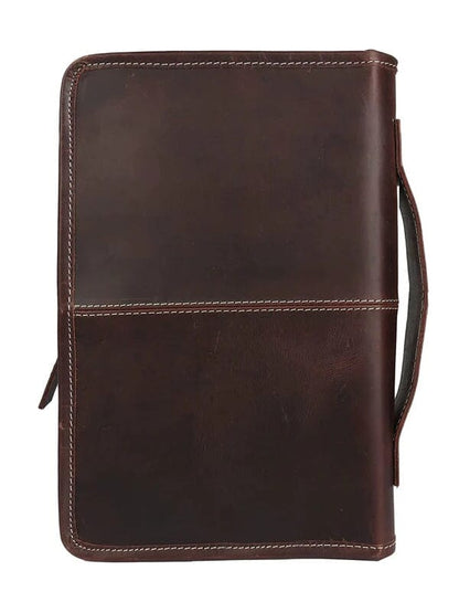 Classic Bible Leather Cover - Choco - Tampa Home & Garden Store