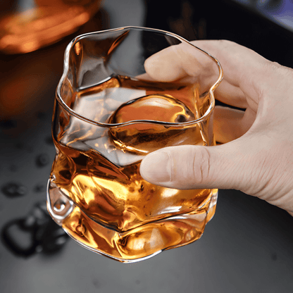 Hoshi Handcrafted Crystal Whisky Glass with Grip