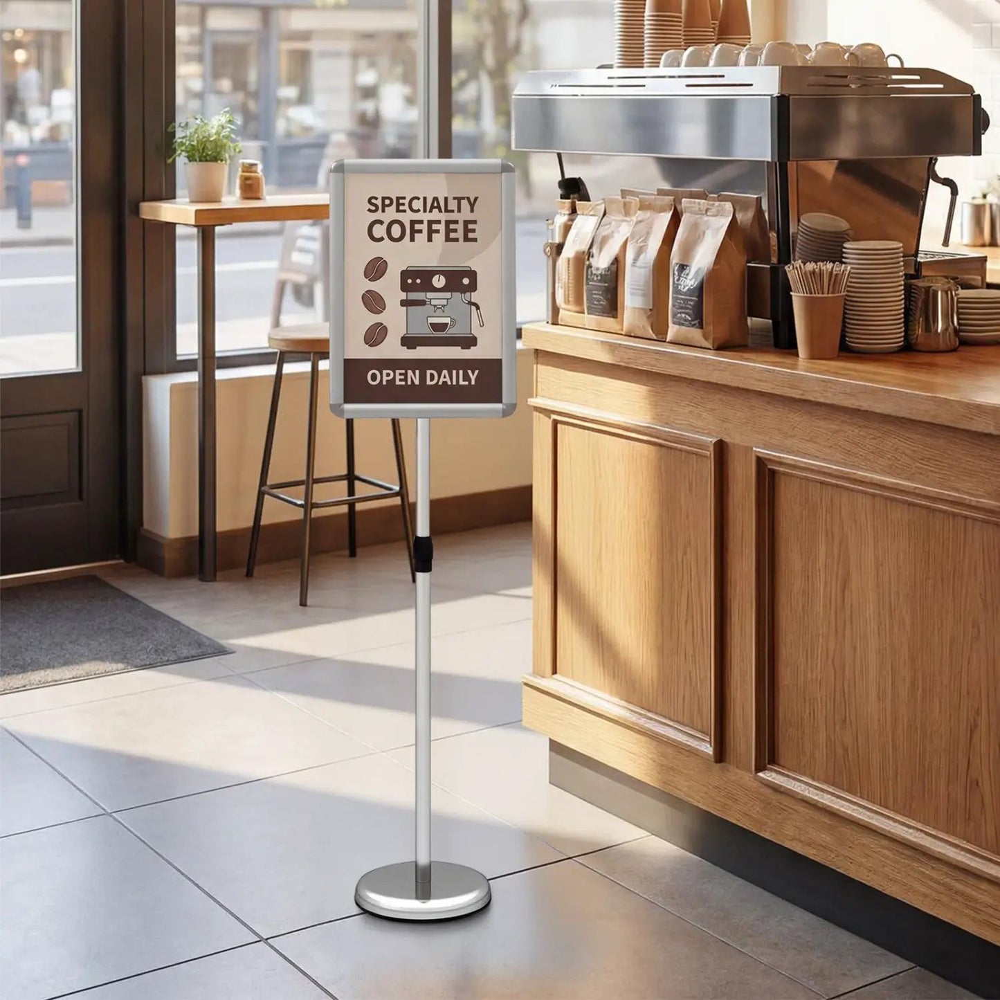 11x17 Adjustable Sign Holder Stand Snap Frame